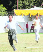 A race in progress at the Special Olympics Bharat Uttarakhand in Dehradun on Friday. 