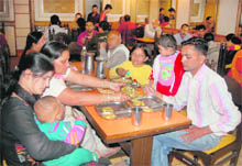 A scene at Anandpuri, a well-known eatery on the Chakrata Road in Dehradun. 