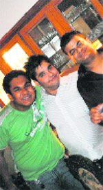 Ankush with his friends