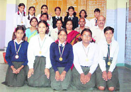 Winning participants of Kendriya Vidyalaya, Konsiwas (Rewari).                                                                    