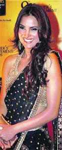 ROLE CALL: Actor Lara Dutta poses with lan. PTI photo: Shashank Parade