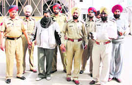 The accused in police custody in Jagraon.