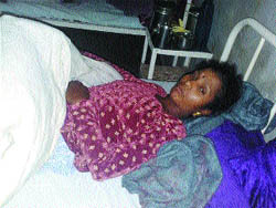 Asha Rani at the hospital 