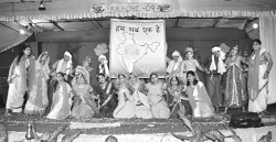Students of Saint Peters Academy perform at the annual function in Patiala on Friday.