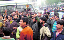 Kashmiri bakers on strike.