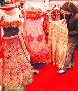 Bridal lehengas are a big draw 