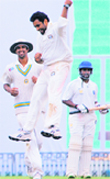 Punjab skipper Ankur Kakkar celebrates a wicket