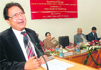 Vice-Chancellor Prof RC Sobti during the 21st National Congress of Parasitology at Panjab University, Chandigarh, on Saturday. 