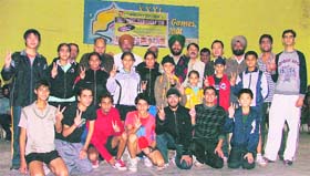 Medal winners of the Ludhiana District Table Tennis Championship that concluded in Ludhiana