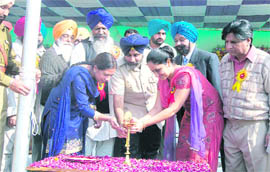 Deputy Chief Minister Sukhbir Singh Badal inaugurates a three-day zonal livestock show in Tarn Taran on Sunday.