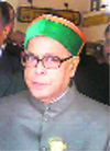 Finance Minister Pranab Mukherjee at Jubbar Hatti Airport.
