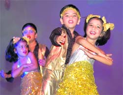 Students of Rotary Public School perform on its 27th Annual Day function in Gurgaon.