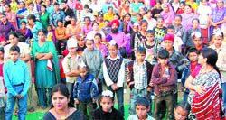 Students along with their parents throng the Baal Mela organised by Manav Sehyog School.