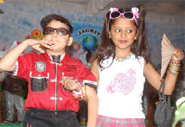 Students performing during the annual day function of Delhi Public School in Bathinda on Friday.