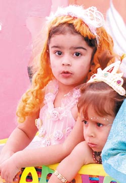 Tiny tots from CT Public School take part in their annual function in Jalandhar on Friday.