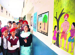 Students of the RIMT College of Education organised ‘Purification of Environment’ during their teaching practice in Patiala on Saturday.