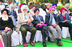 Members attend the annual general meeting of the International Sikh Confederation in Chandigarh