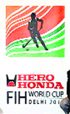 The 2010 Hockey World Cup logo that was launched in New Delhi on Sunday.