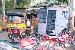 Liquor vend that was razed on the national highway in Mullanpur Dakha