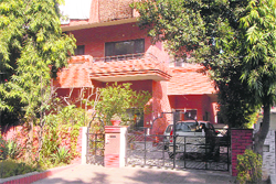 The Sector 11 residence of suspended ADGP of Himachal Pradesh Bhupinder Singh Thind in Chandigarh where the CBI conducted a raid 