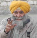 Harwinder Khalsa addressing mediapersons in Bathinda on Wednesday.