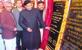 Chief Minister Ramesh Pokhriyal Nishank and Urban Development Minister Madan Kaushik inaugurate Kumbh projects in Haridwar