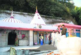 A view of the ancient Peer Kho shrine in Jammu