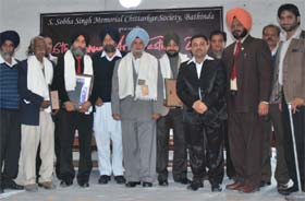 The Sobha Singh Memorial Chittarkar Society honoured artists during a function held at the Teachers Home in Bathinda