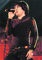 KK performs during the Chandigarh Carnival on Sunday. 