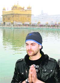 Bollywood actor Neil Nitin Mukesh pays obeisance at the Golden Temple in Amritsar