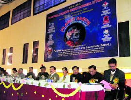 A play titled Swaggering Soldier being staged by Gentlemen Cadets of the IMA at Khetarpal Auditorium of the academy in Dehradun on Tuesday