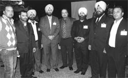 Old boys of the Aitchison Yadavindra Old Students Association at a get-together in Ramgarh on Saturday.