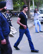 Simran Sodhi  who was driving the Mercedes car in New Delhi on Saturday.