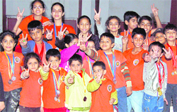 The Rolling Tigers Academy team, which won the roller skating championship in Chandigarh