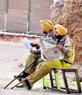 After having tense working conditions of over 48 hours, police personnel heave a sigh of relief, with situation slowly coming back to normal on Monday.