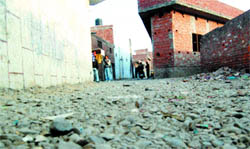 A road waiting to be built at Kirpal Colony of Ward 12 