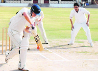 A match in progress at the u-19 Inter-District Tournament in Dehradun 