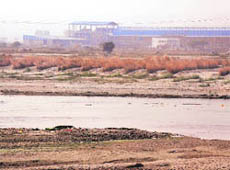 An industrial unit coming up on the Swan river bed in Una.
