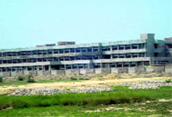 The under-construction multispeciality hospital in Kaithal. 