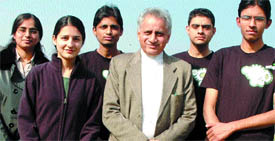NIT students, who bagged placements with the PGCL, pose with NIT Director 