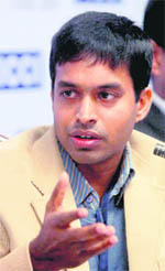 National Chief Coach, Badminton Association of India, Pullela Gopichand speaks during the Global Sports Summit Turf-2009 in New Delhi on Tuesday.