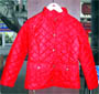 Red polyfill jacket