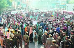 PDP activists protest against price rise in Jammu