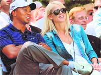 Tiger Woods and his wife Elin Nordegren