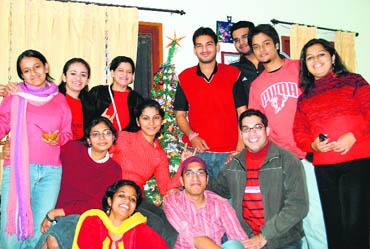 Christmas is a time for youngsters to celebrate at home, with family and friends