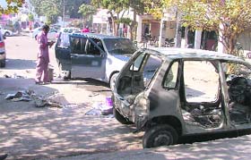 Car repair work in progress at Sarabha Nagar
