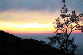 An evening in all its hues at Dharamsala on Saturday