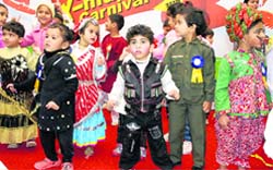 The Millennium School organised a Christmas carnival. Children accompanied by their parents participated in the events of face painting, drawing, dance and fancy dress competitions held to mark the occasion. 