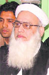 Shahi Imam of Punjab during Mohharam in Ludhiana on Monday