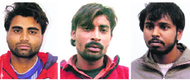 The accused in the Pran Ranjan Sinha murder case.